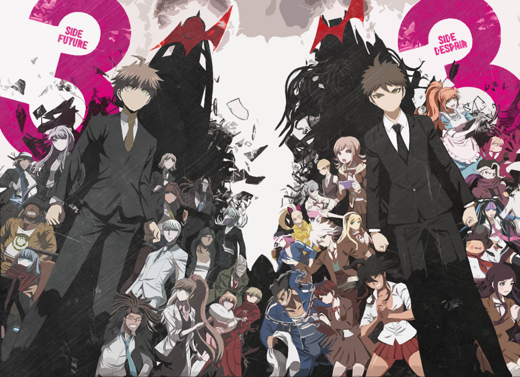 Featuring The Iconic Bear Monokuma, This Poster Illustrates The Dark And Thrilling World Of Danganronpa. Wallpaper