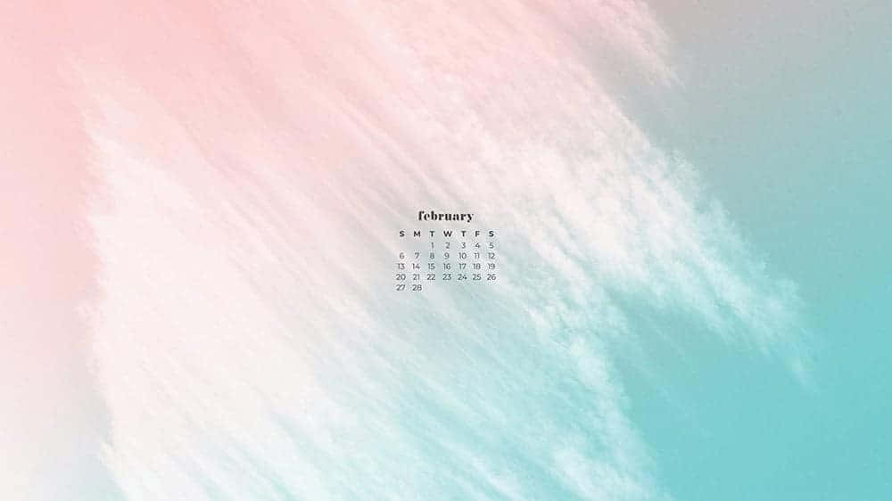 February Calendar Aesthetic Wallpaper Wallpaper