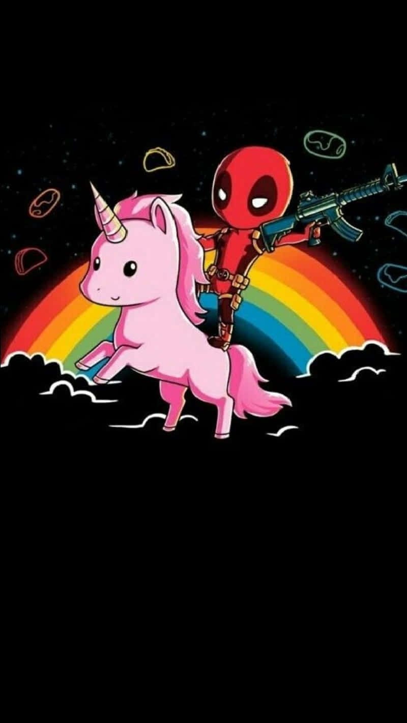 Feckless Deadpool And Unicorn Wallpaper