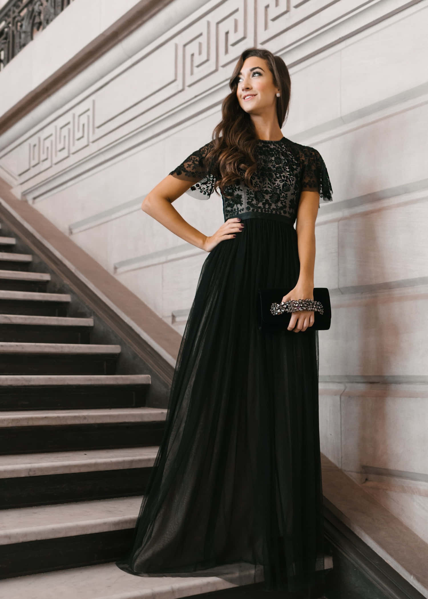 Feel Exquisite In A Black Tie Dress At Your Next Special Occasion Wallpaper