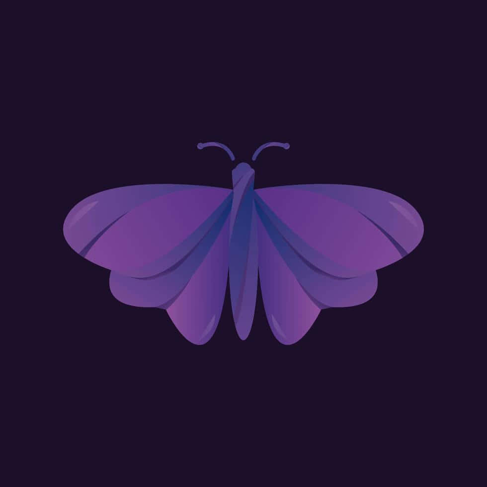 Feel The Freedom Of A Butterfly With Your Purple Butterfly Iphone Wallpaper