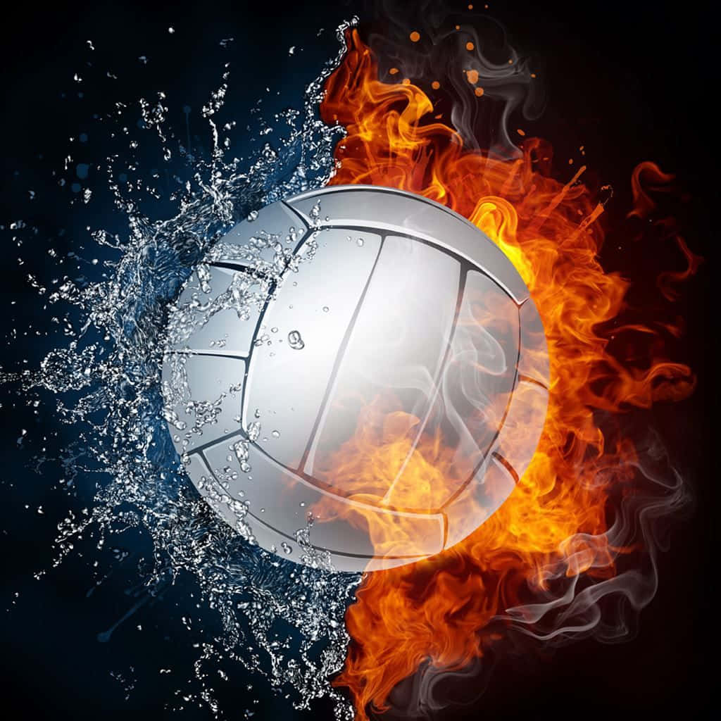 Feel The Heat Of Football On Fire! Wallpaper