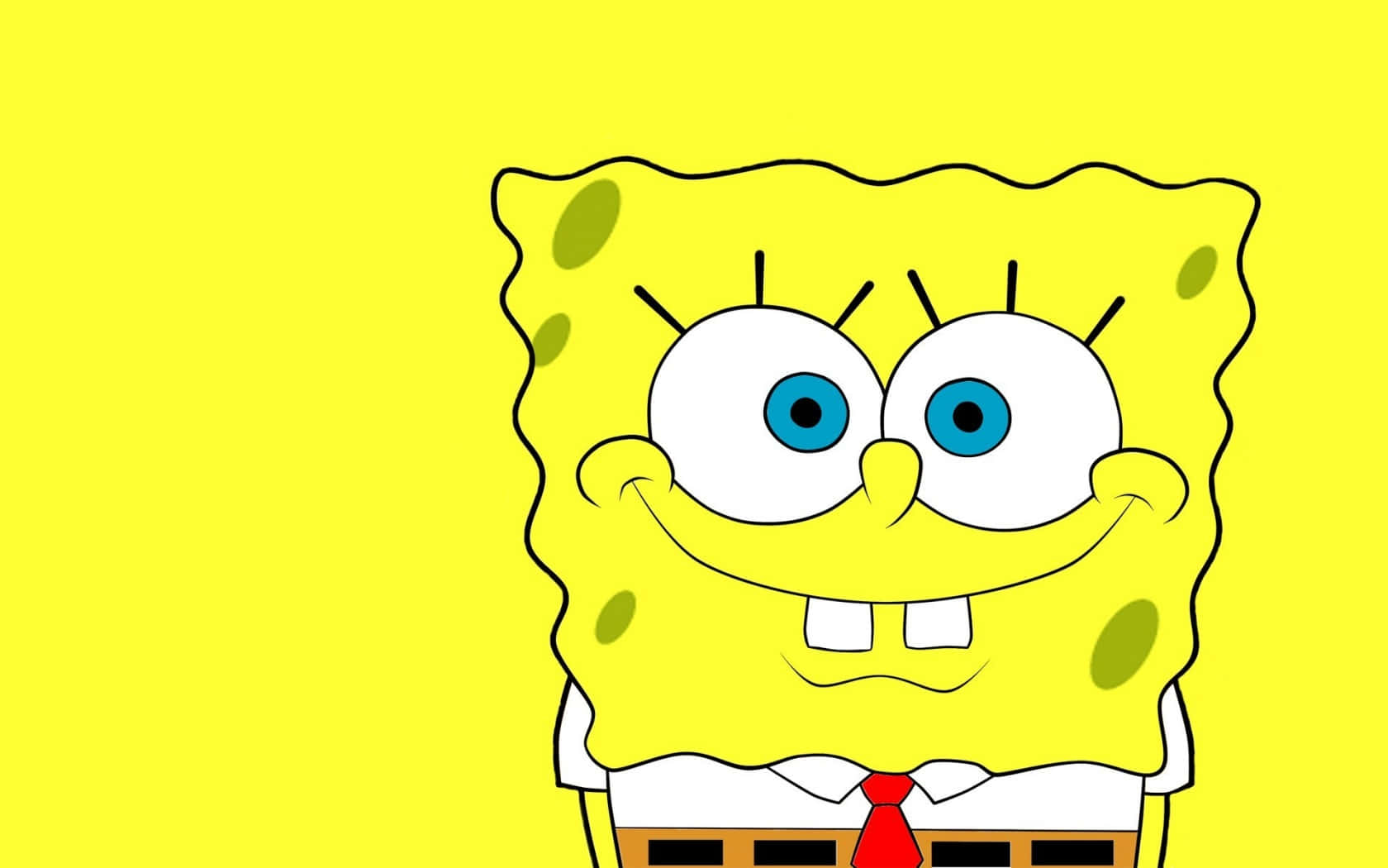 Feel The Joy Of Spongebob Smiling! Wallpaper