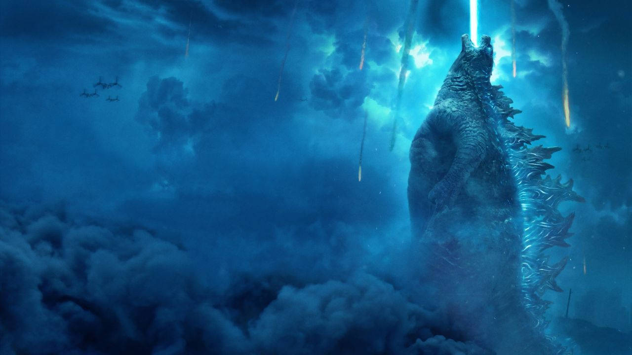 Feel The Power Of Godzilla King Of The Monsters As He Unleashes His Fiery Atomic Breath! Wallpaper