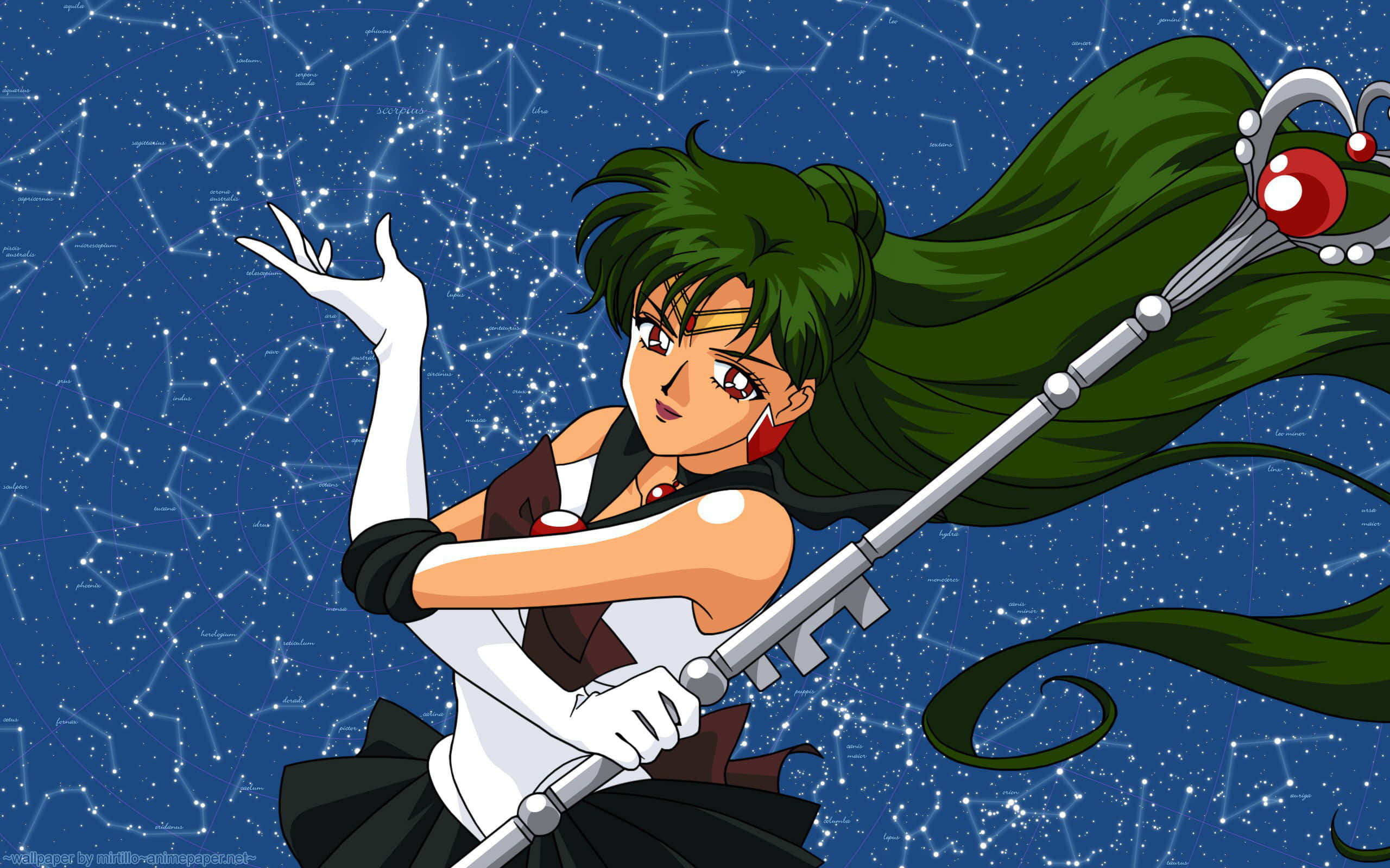 Feel The Power Of Sailor Pluto Wallpaper