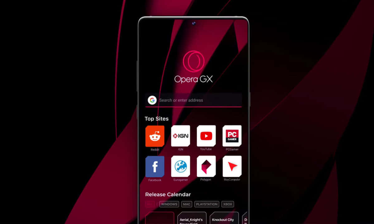 Feel The Power Of The World’s First Gaming Browser—opera Gx. Wallpaper