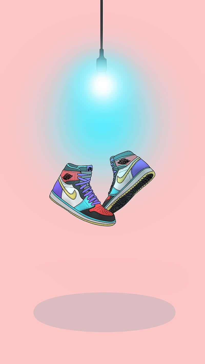 Feelin' Fly In My Fresh Jordan Sneakers Wallpaper