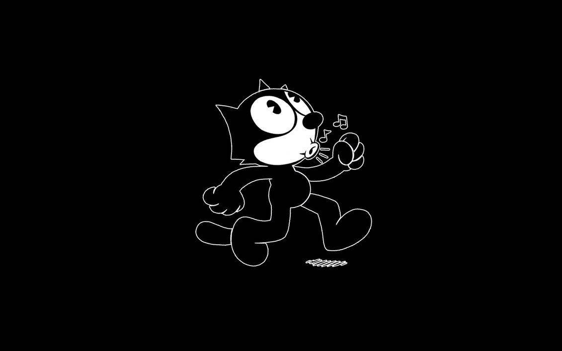 Felix The Cat Black Wallpaper