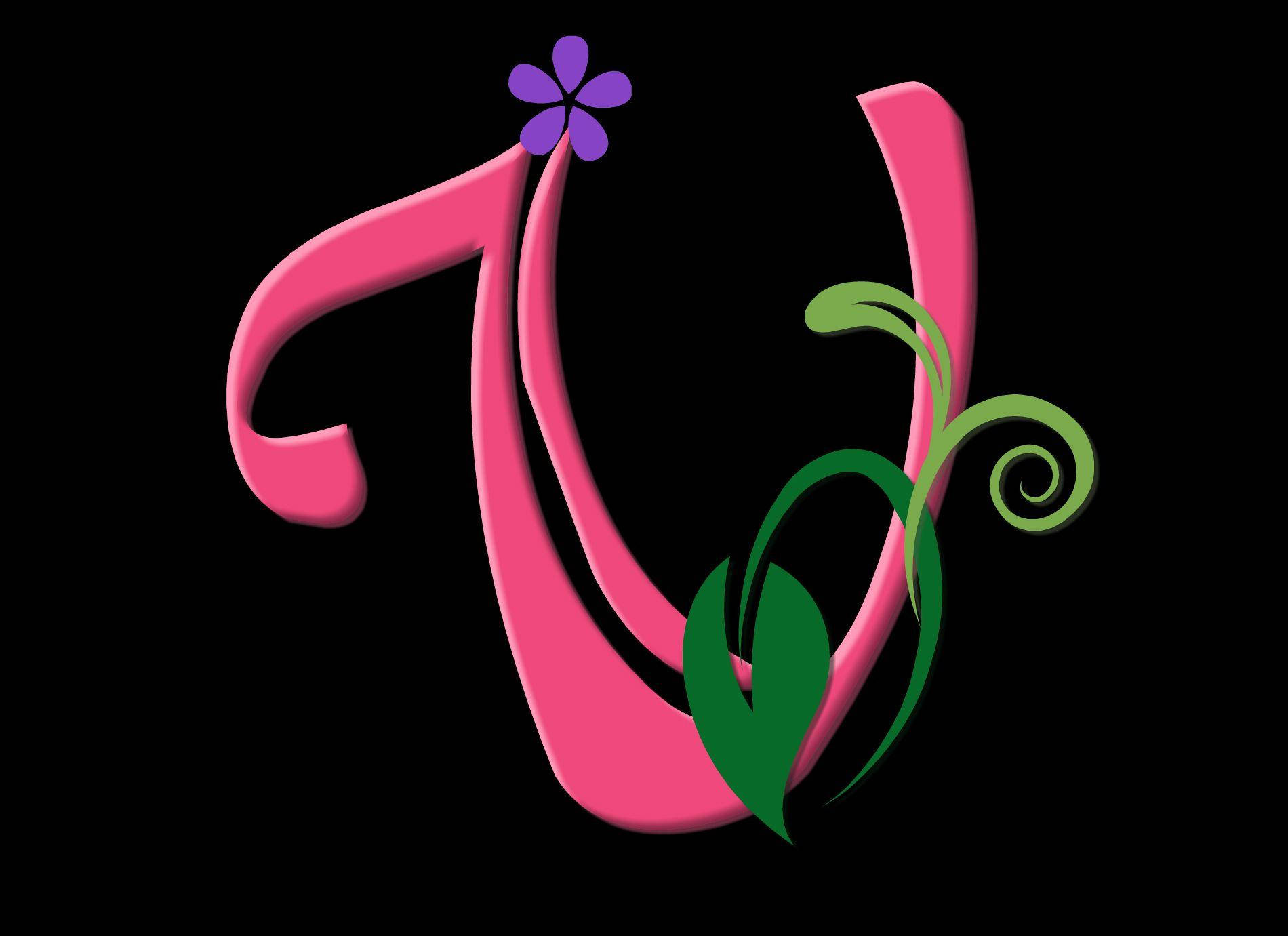 Feminine Letter V Wallpaper