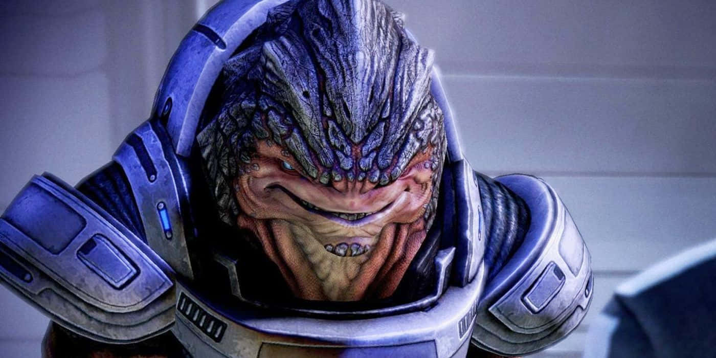 Ferocious Grunt From Mass Effect Series Wallpaper