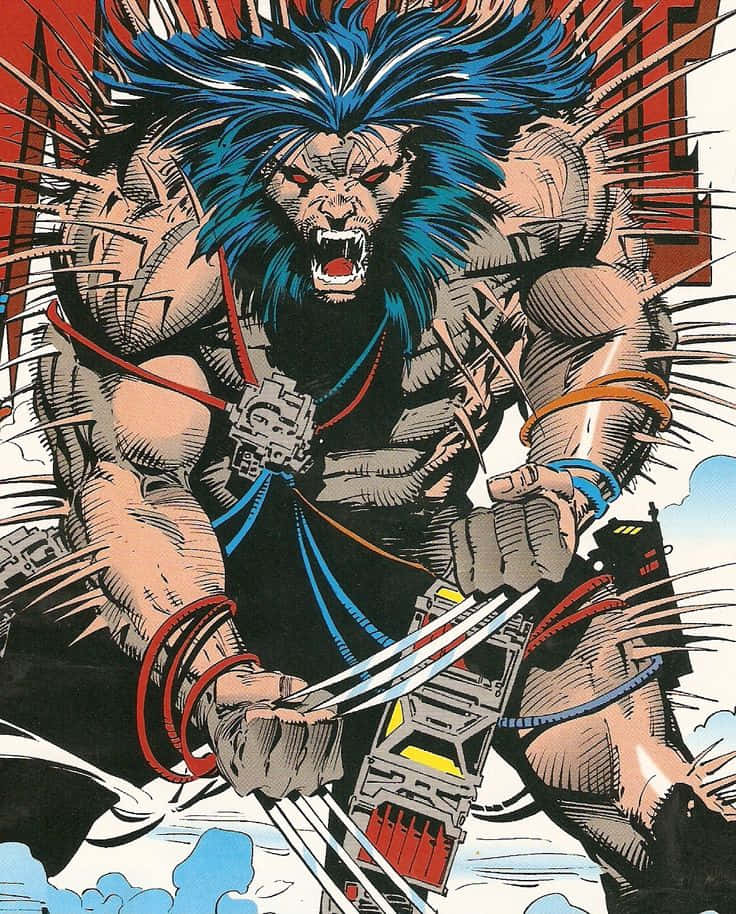 Ferocious Weapon X Comic Art Wallpaper