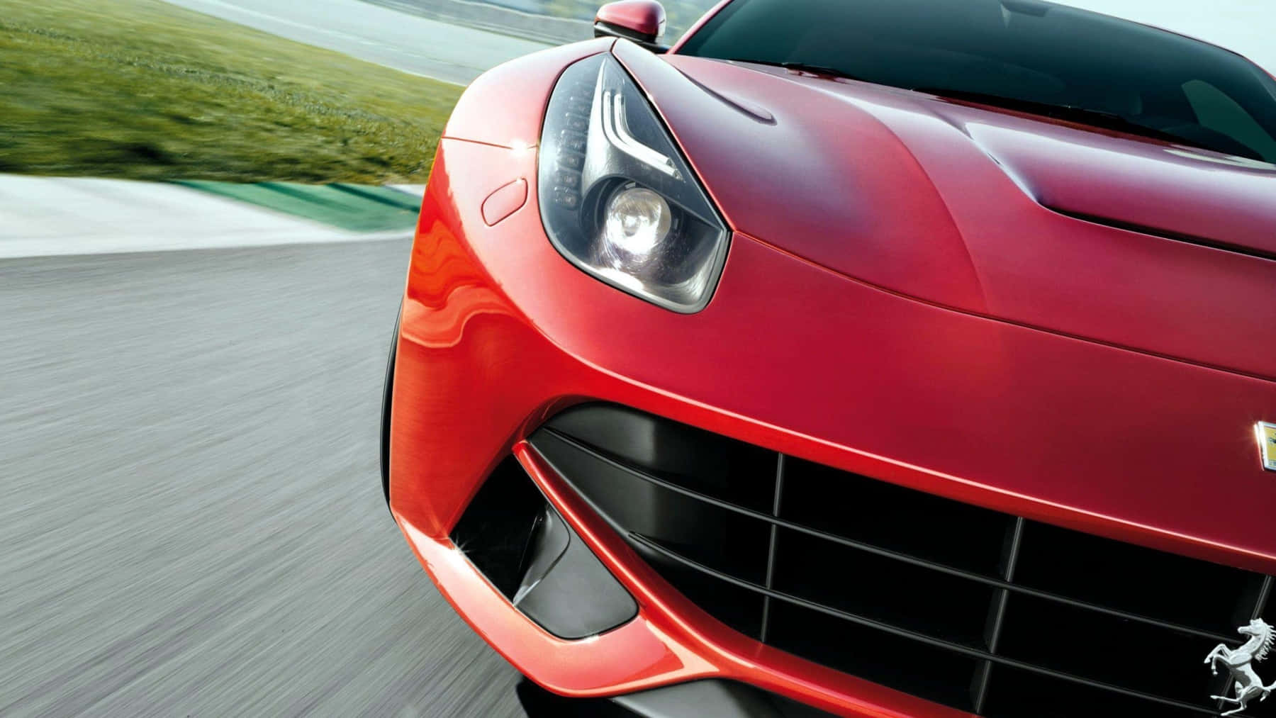 Ferrari F12 Berlinetta Parked On The Road Wallpaper