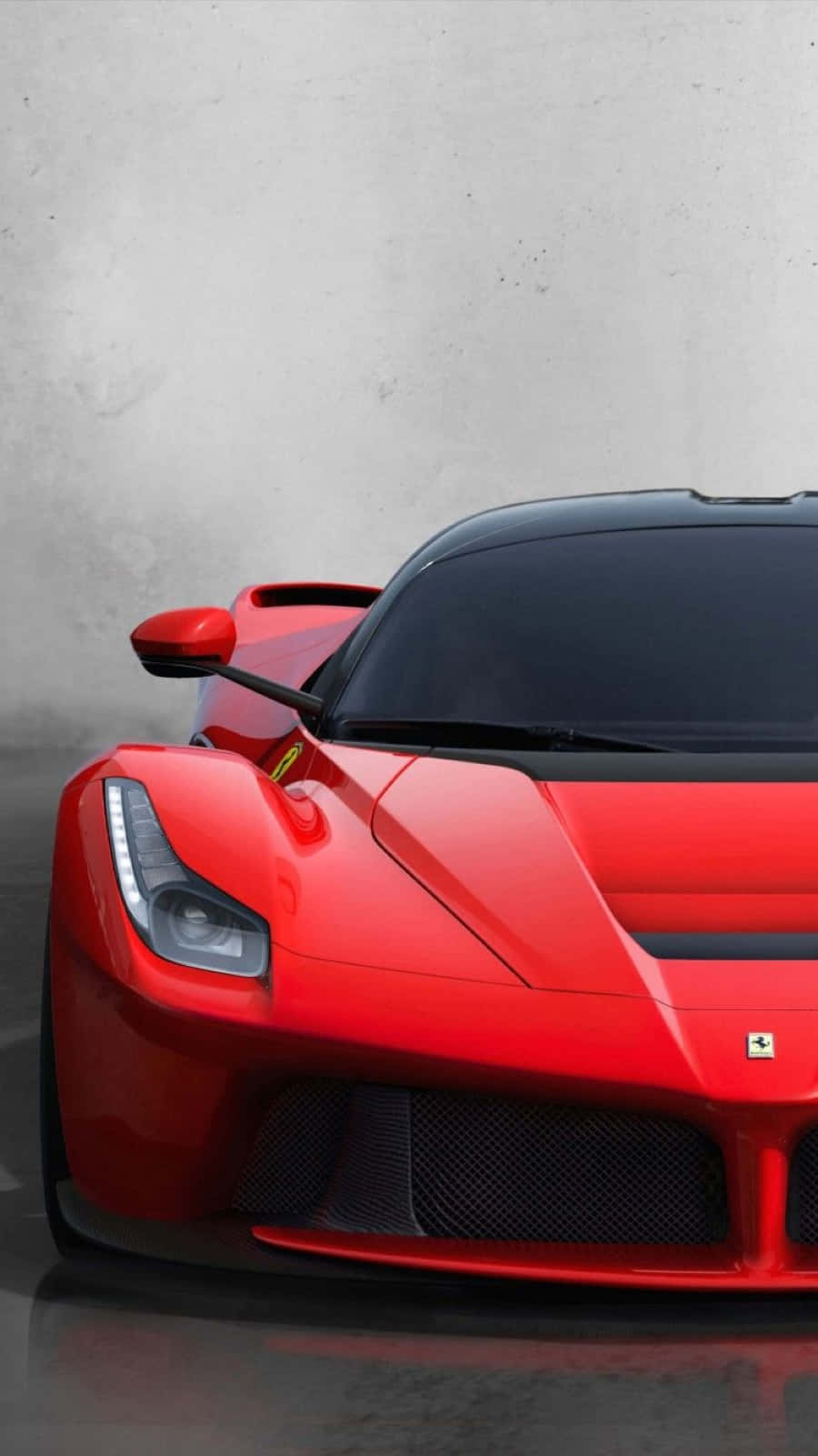 Ferrari Laferrari - Red Masterpiece On The Road Wallpaper