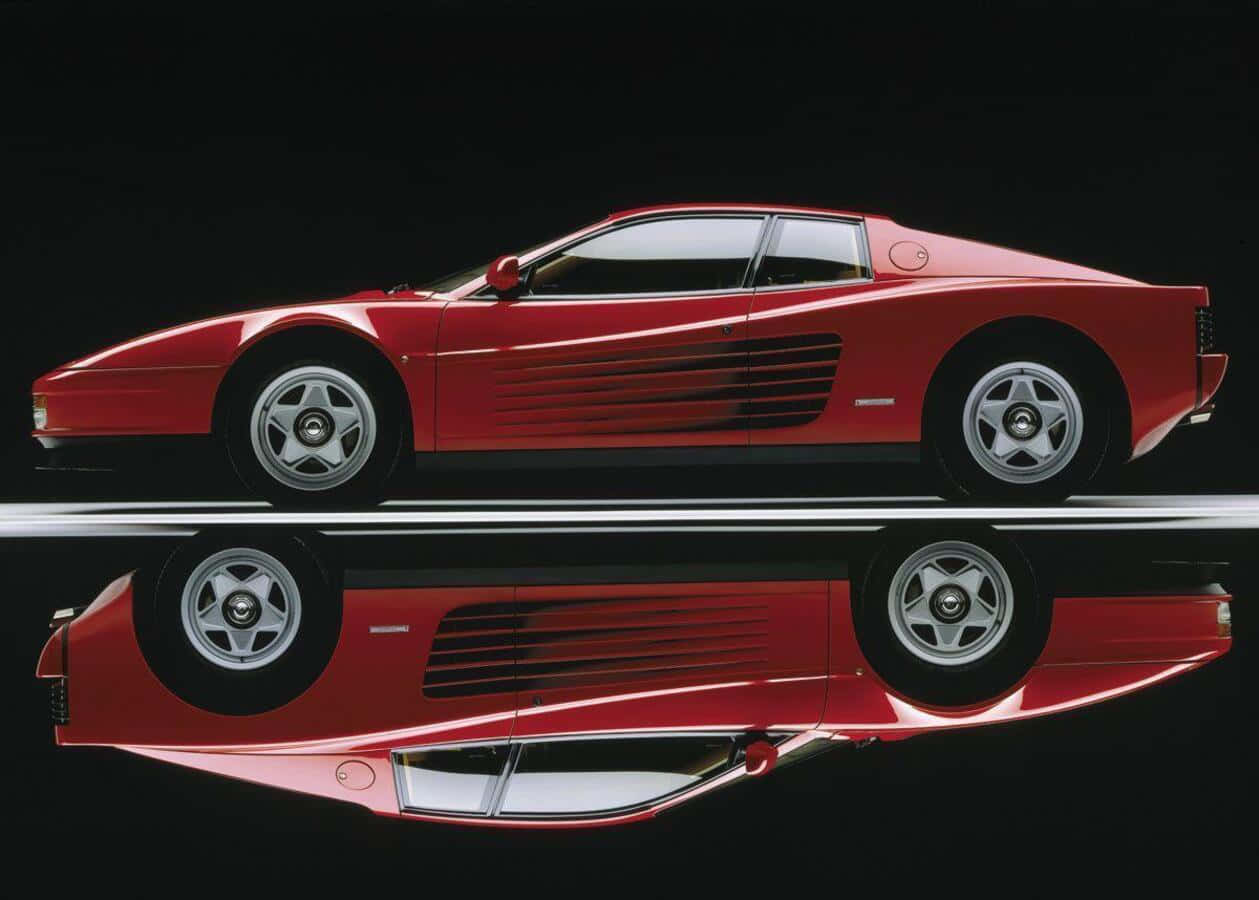 Ferrari Testarossa In Action Wallpaper