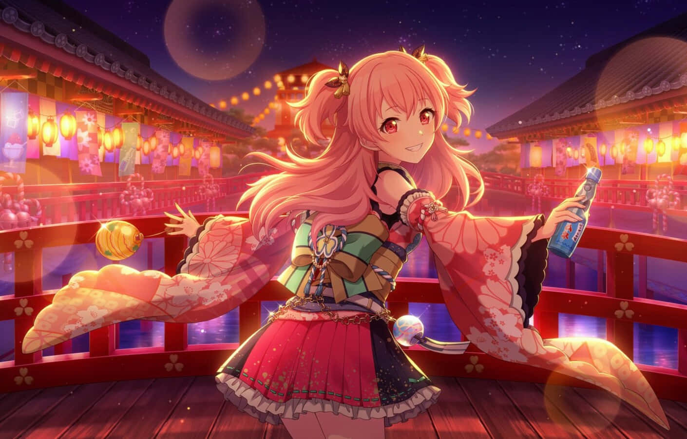 Festival Night Anime Girl Wallpaper