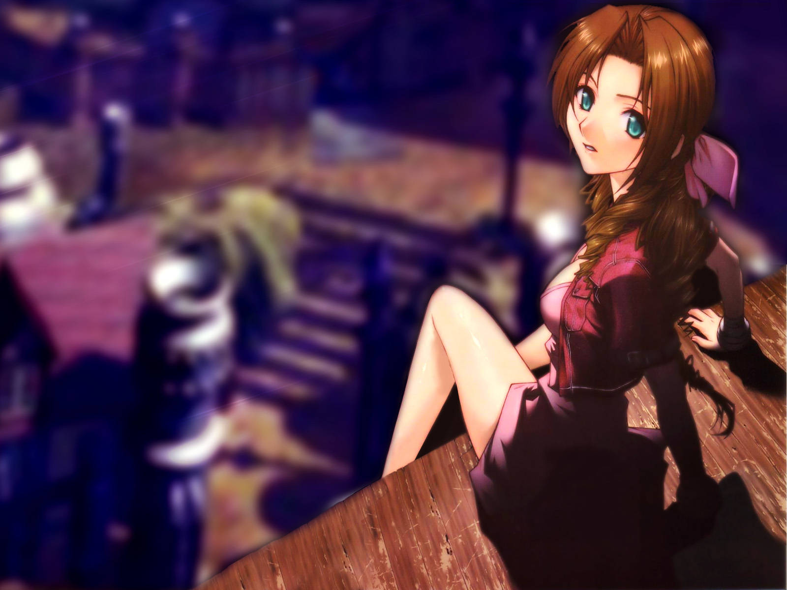 Ff7 Aerith Town Wallpaper