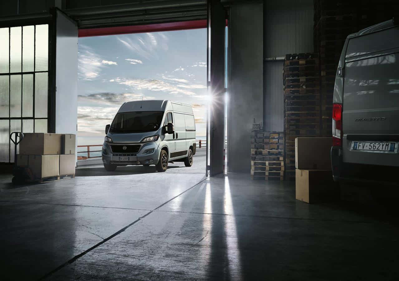 Fiat Ducato Van Inside Warehouse Wallpaper