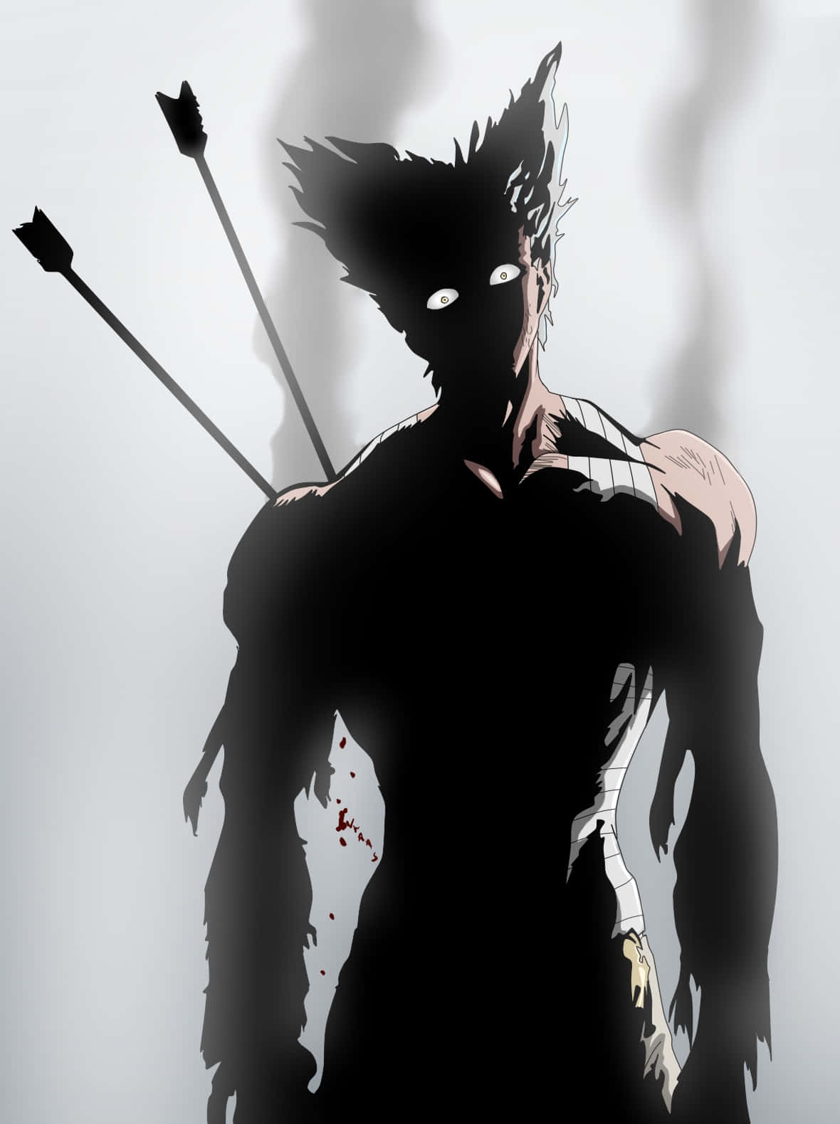 Fierce Garou Ready For Battle In One Punch Man Wallpaper