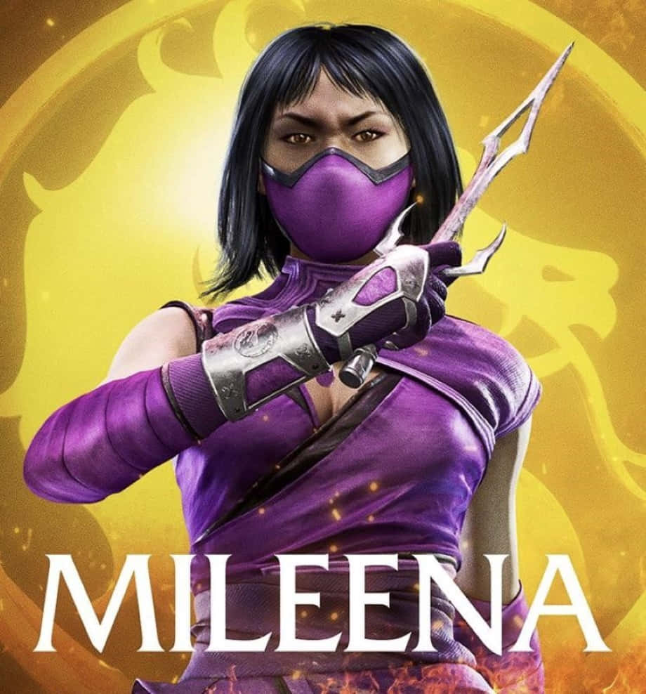 Fierce Mileena From Mortal Kombat Series Wallpaper