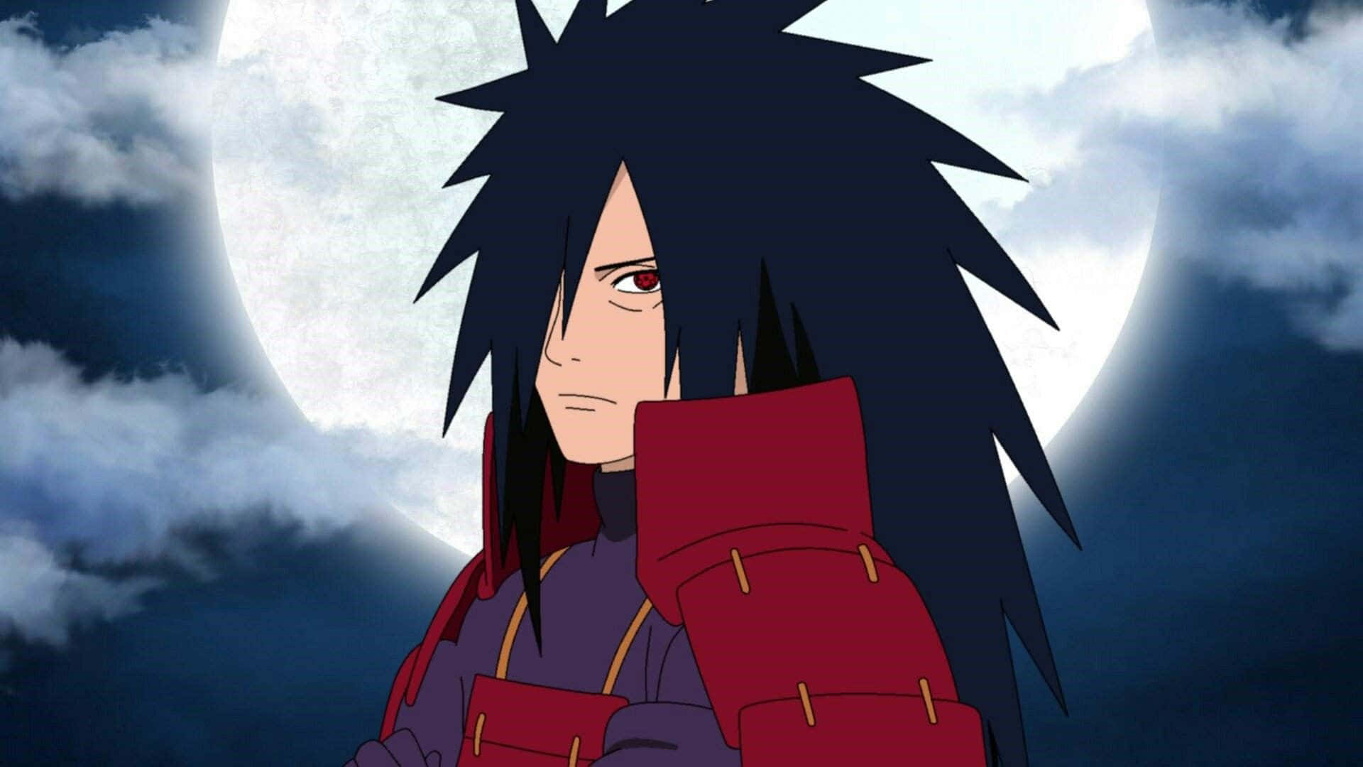 Fierce Persona Of Madara Uchiha From Naruto Series Wallpaper