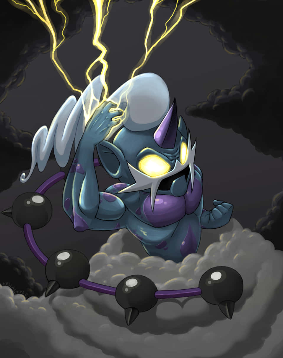 Fierce Thundurus Unleashed In Full Spectacle Wallpaper