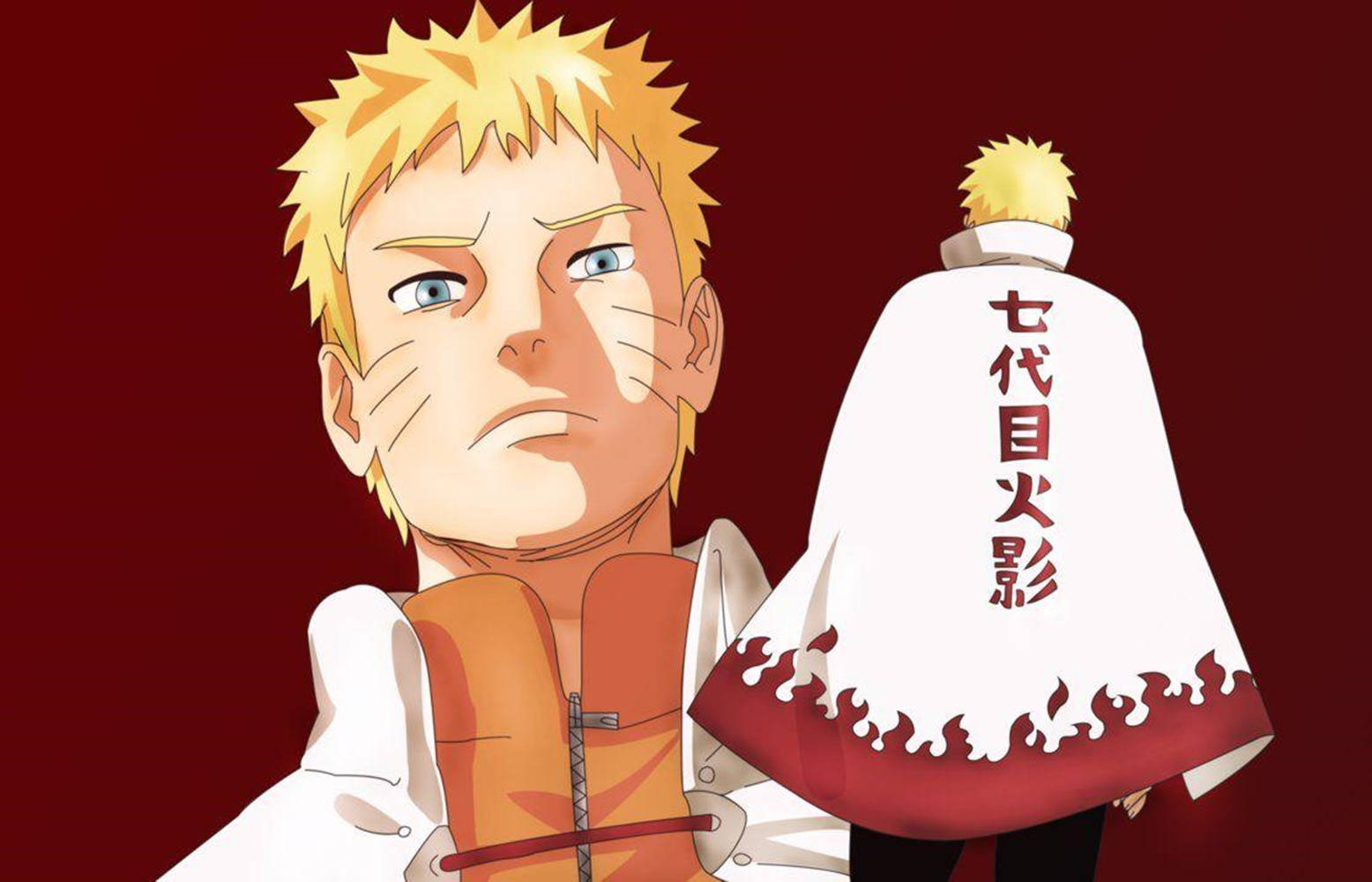 Fierce Uzumaki Naruto Hokage Illustration Wallpaper