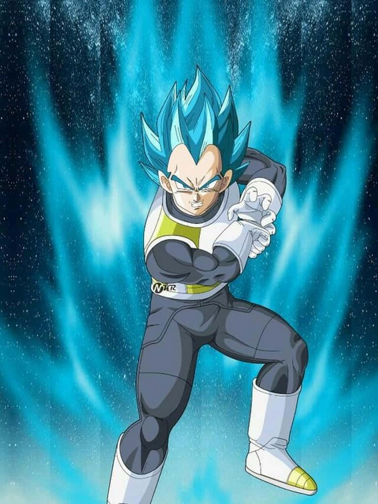 Fierce Vegeta Super Saiyan Unleashed Wallpaper