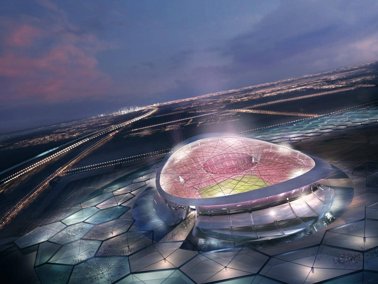 Fifa World Cup 2022-'the City Of Conquest'-lusail Stadium, Qatar Wallpaper