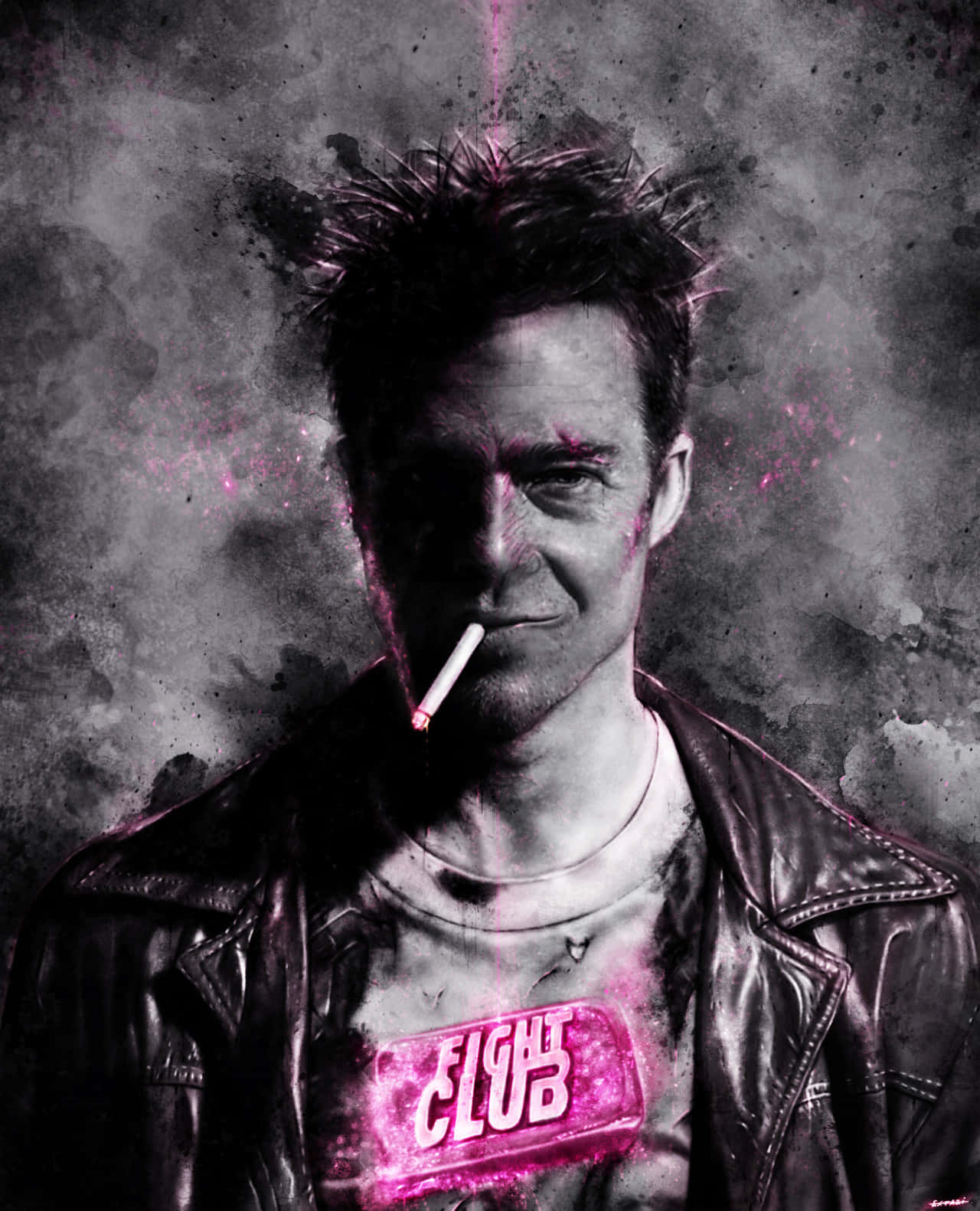 Fight_ Club_ Stylized_ Portrait Wallpaper