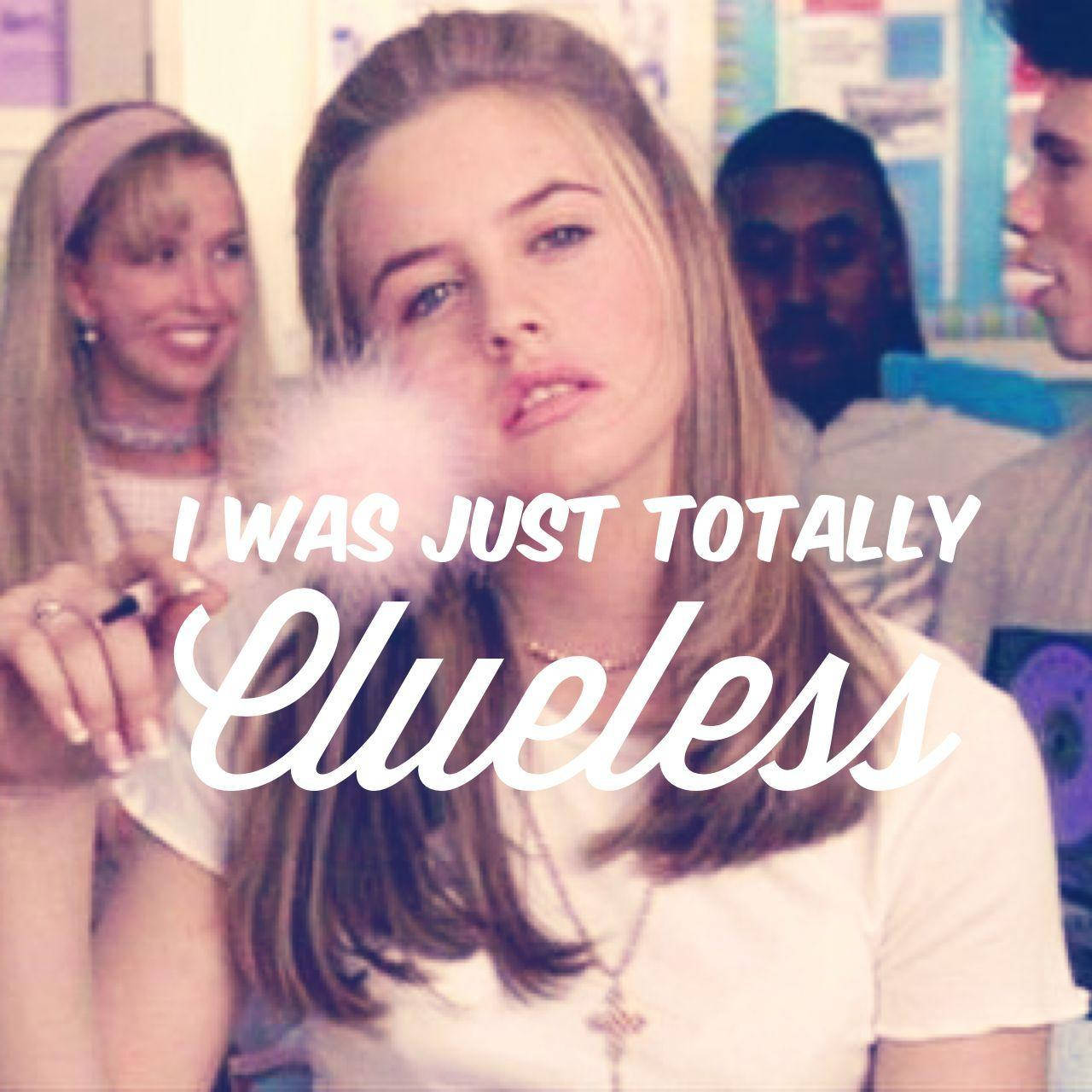 Film Clueless Girl With Fluffy Pen Wallpaper