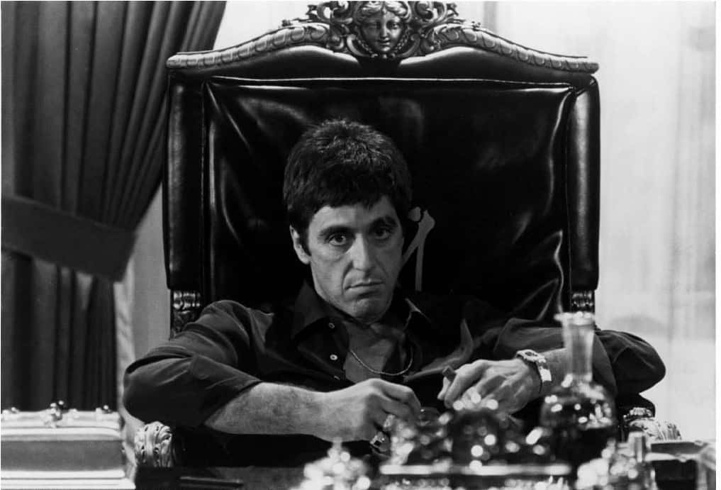 Film Poster Of Iconic Crime Drama Scarface Wallpaper