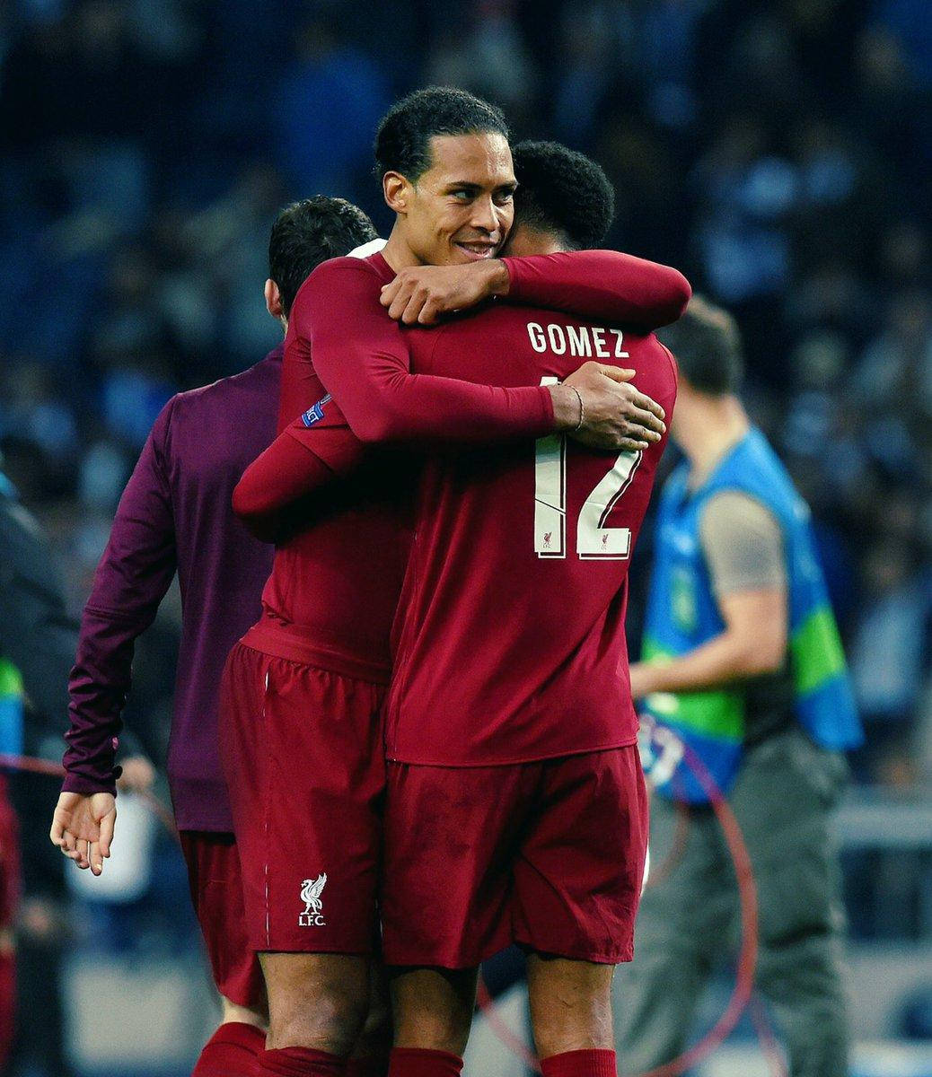 Filtered Joe Gomez Virgil Van Dijk Hug Wallpaper