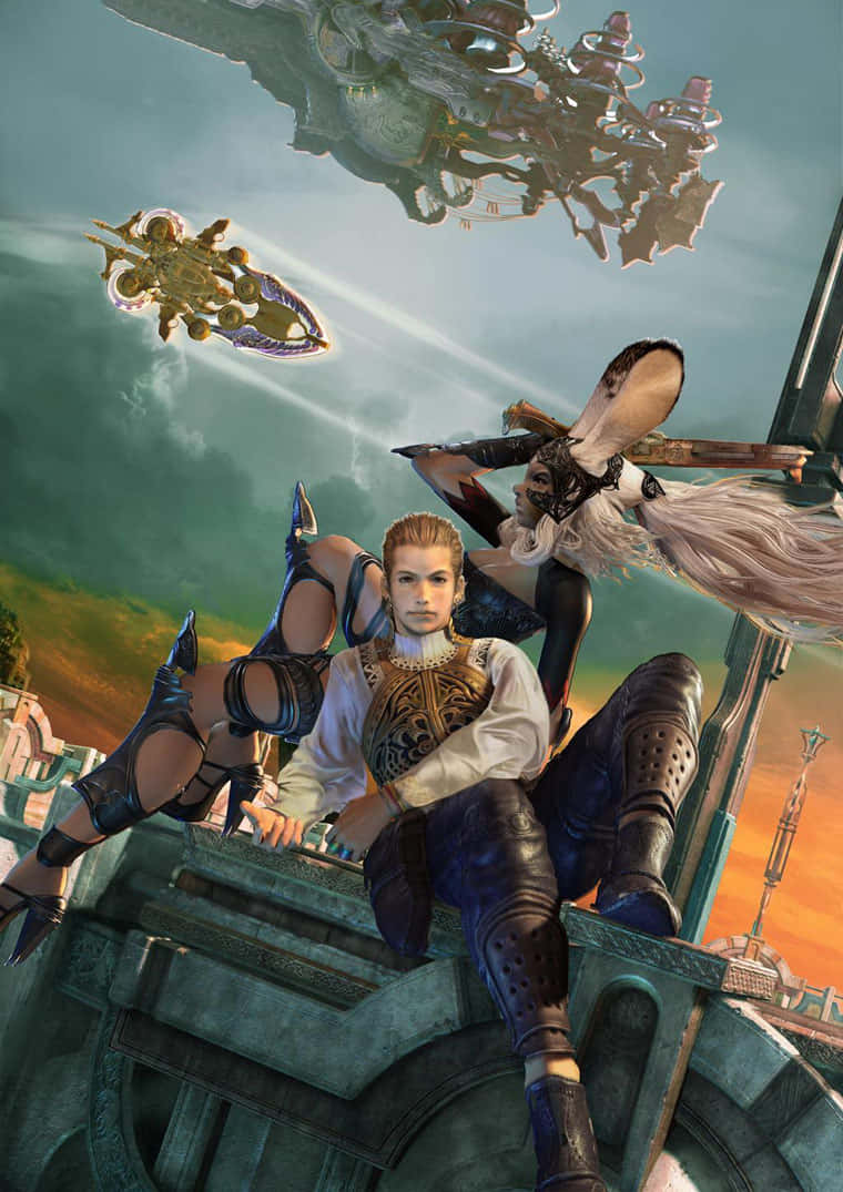 Final Fantasy Balthier Airship Adventure Wallpaper