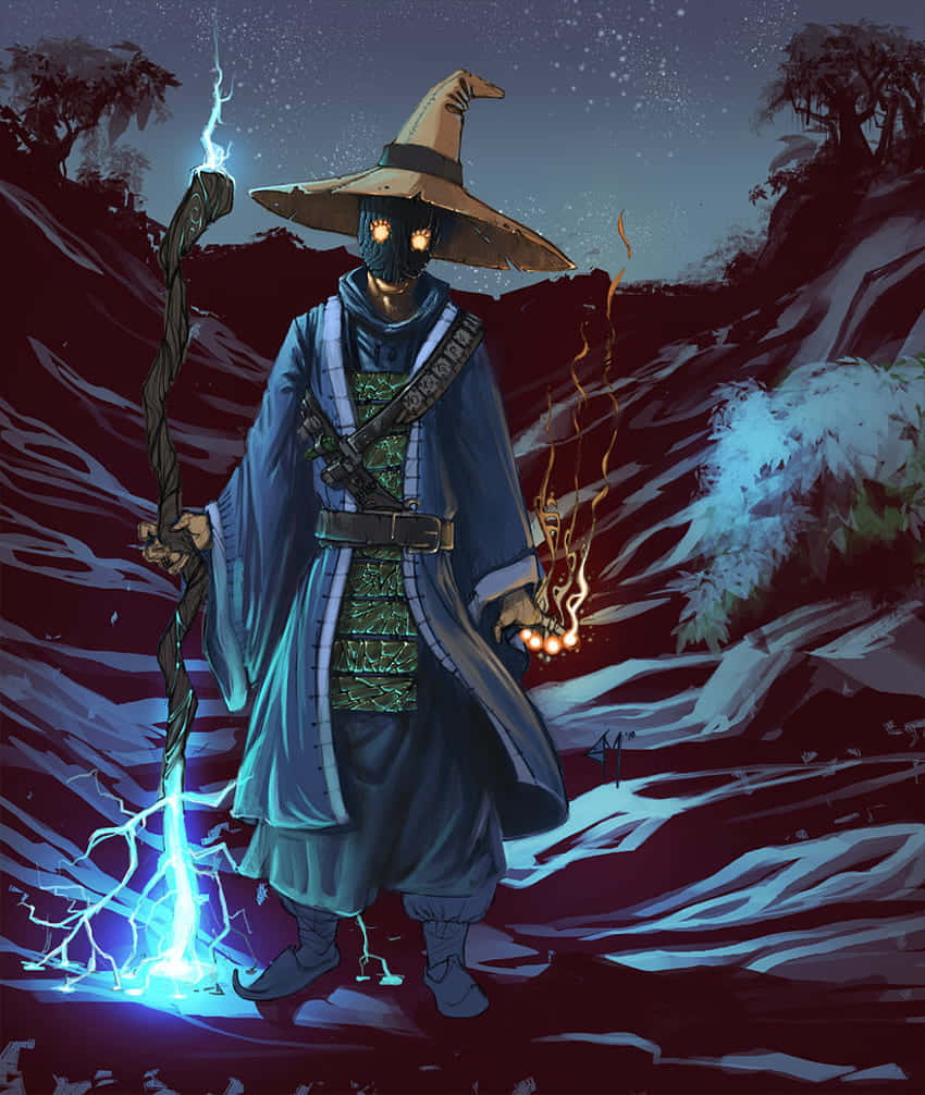 Final Fantasy Black Mage Art Wallpaper