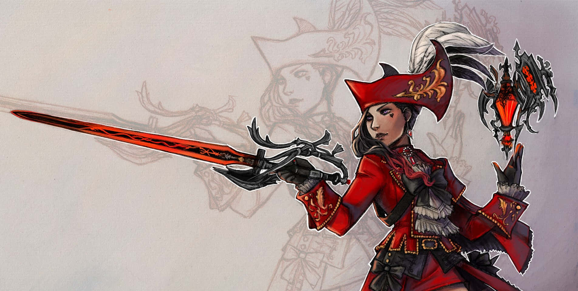 Final Fantasy Red Mage Artwork Wallpaper