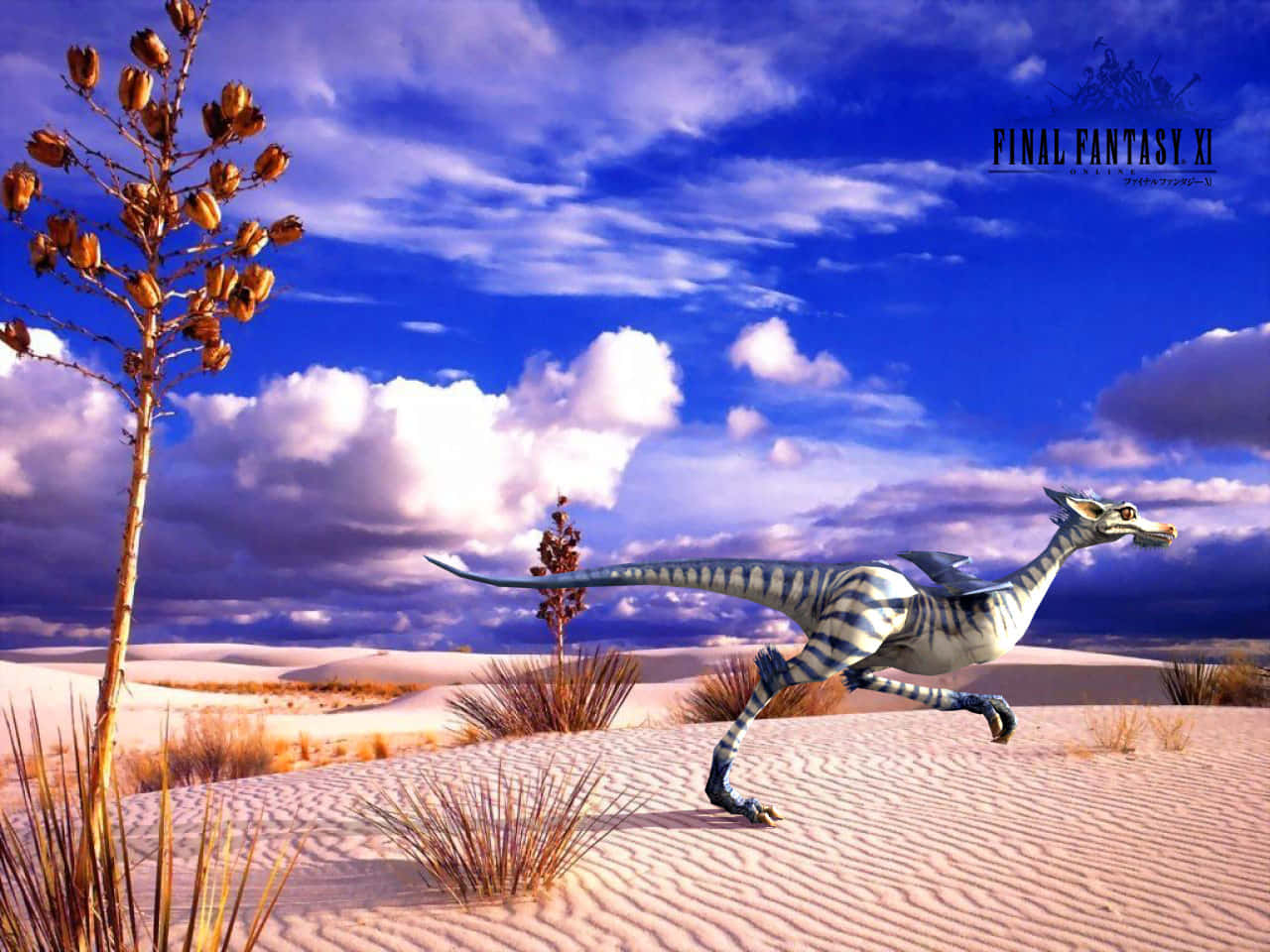 Final Fantasy X I Desert Dragon Wallpaper