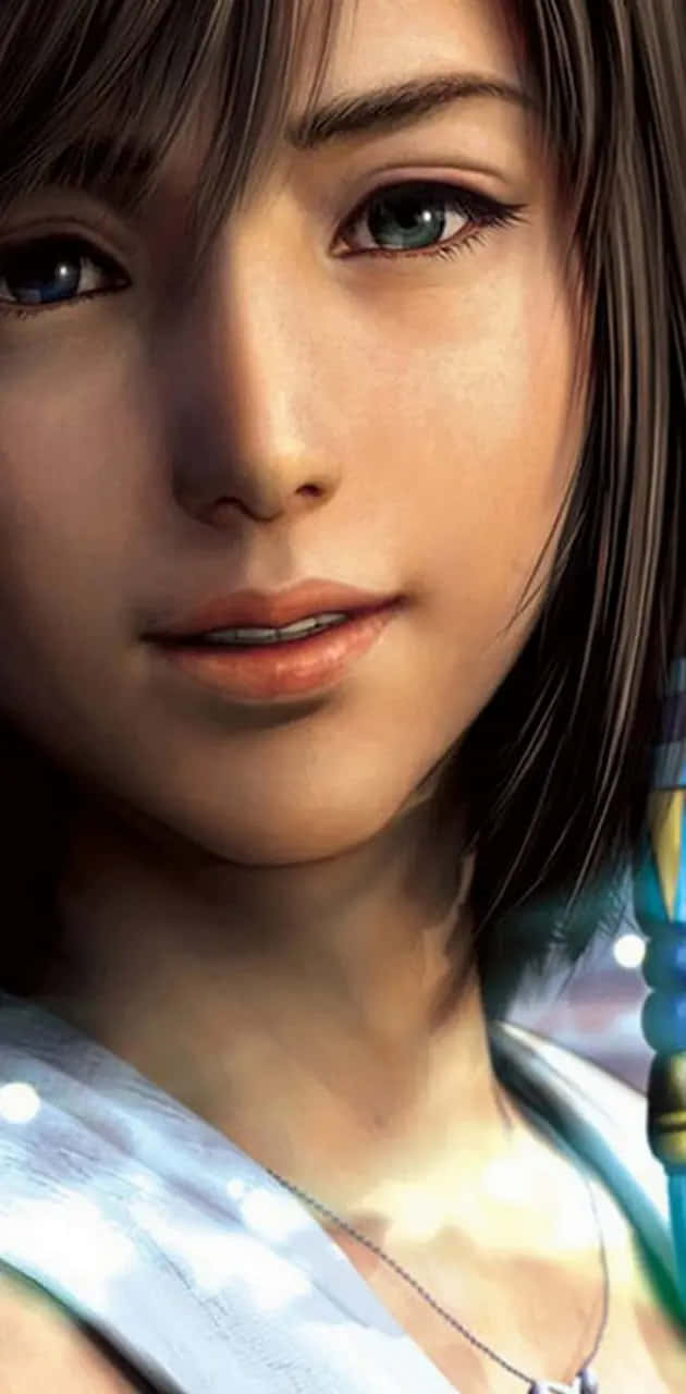 Final Fantasy Yuna Close Up Portrait Wallpaper