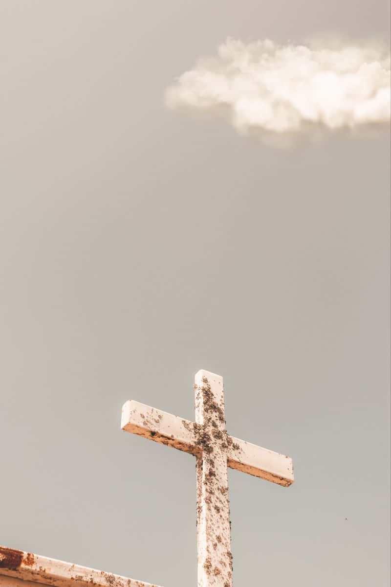 Find Peace In The Beauty Of The Aesthetic Cross Wallpaper