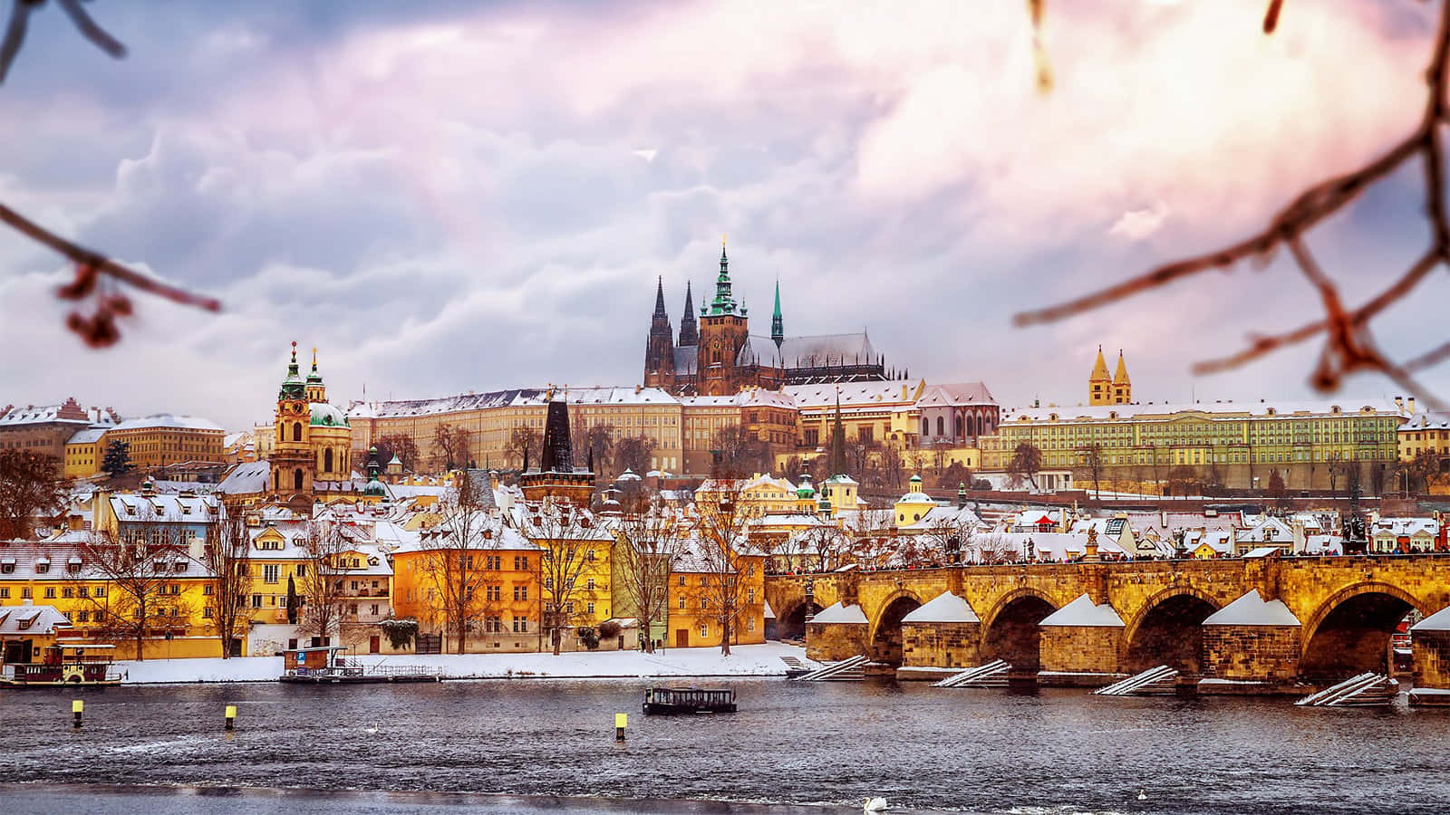 Fine Day At Prague Castle Wallpaper