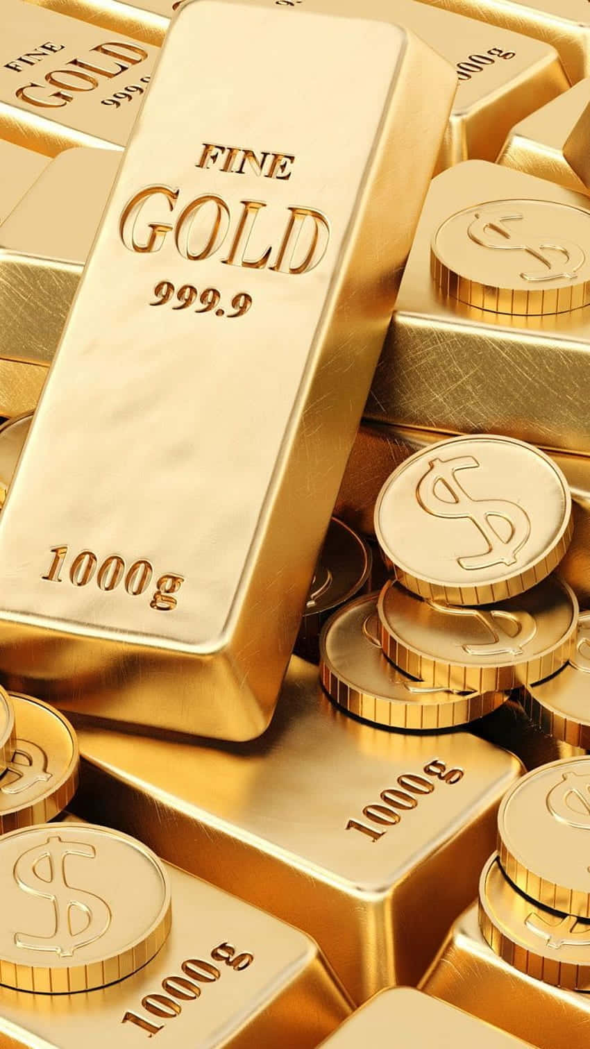 Fine Gold Bar Coin Wallpaper