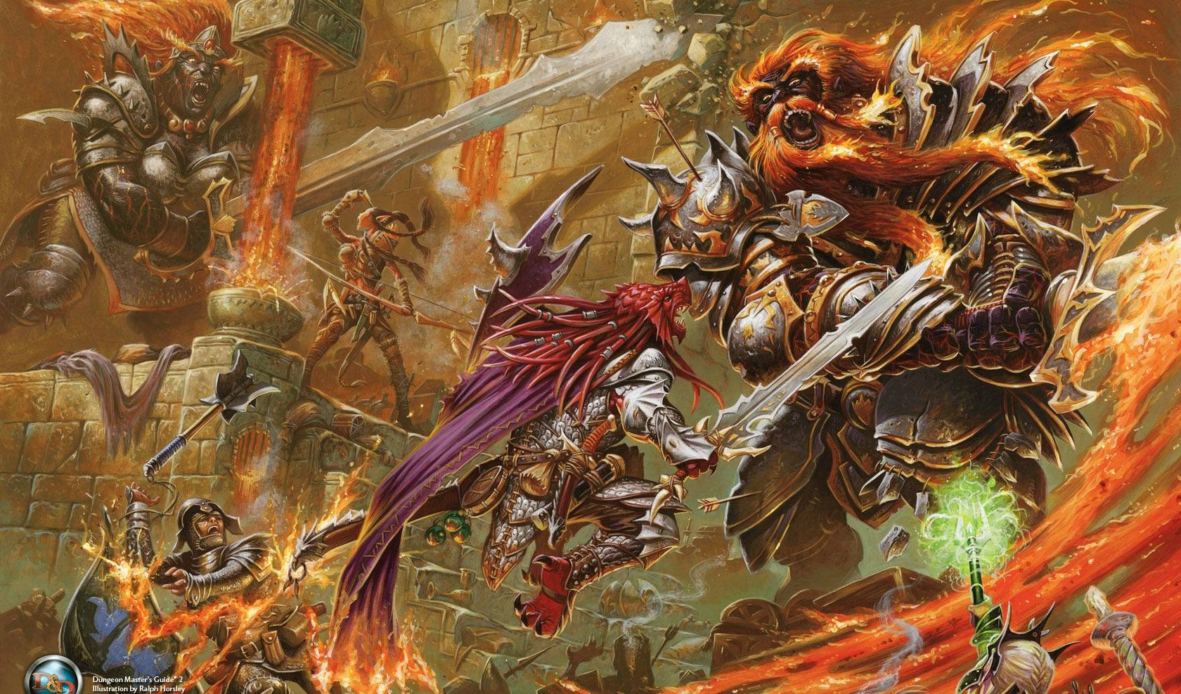 Fire Giants Of Dnd Wallpaper