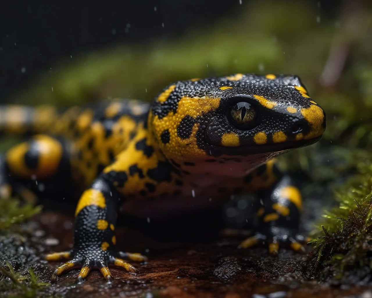 Fire Salamanderin Natural Habitat.jpg Wallpaper