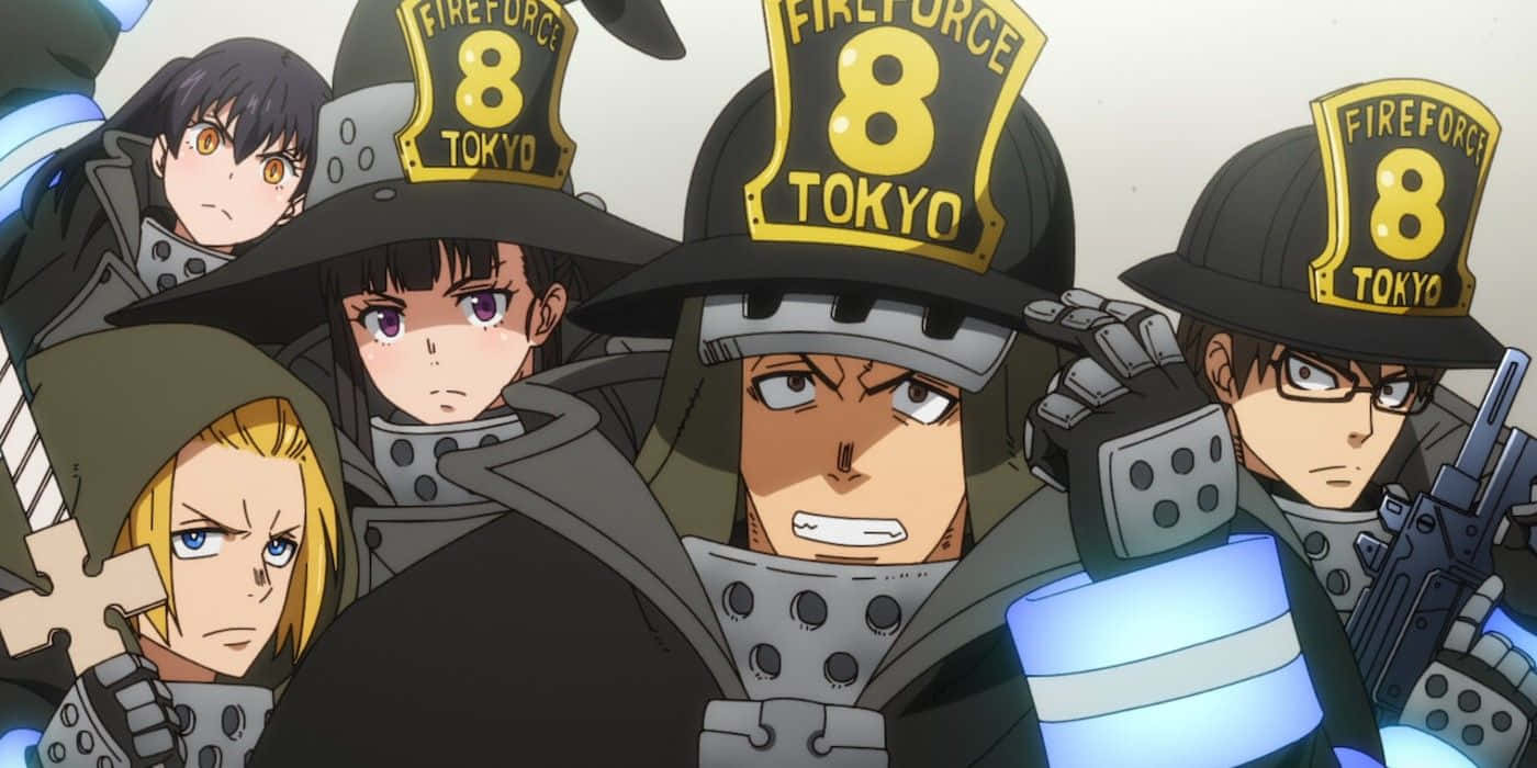 Fireforce Team8 Readyfor Action Wallpaper