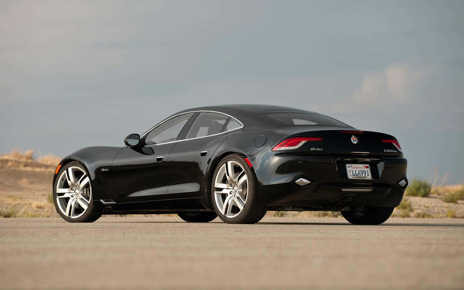 Fisker Karma In A Picturesque Scenery Wallpaper