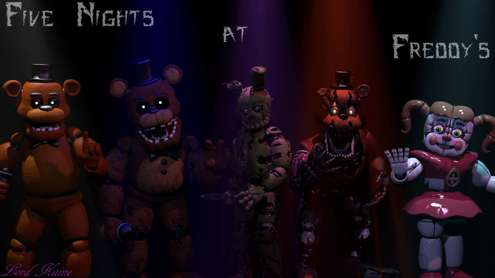 Five Nights At Freddy's By Sassy Wallpaper