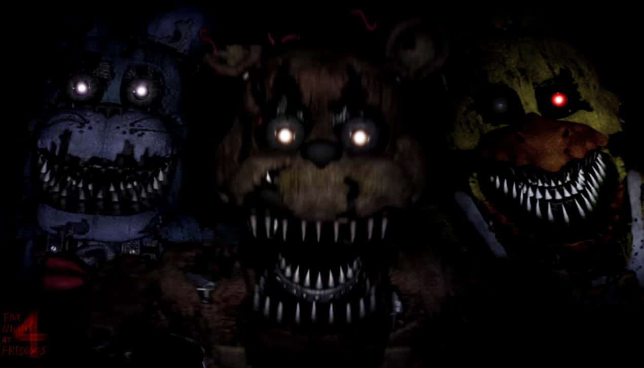 Five Nights At Freddys 4 Bonnie, Freddy And Chikka Wallpaper