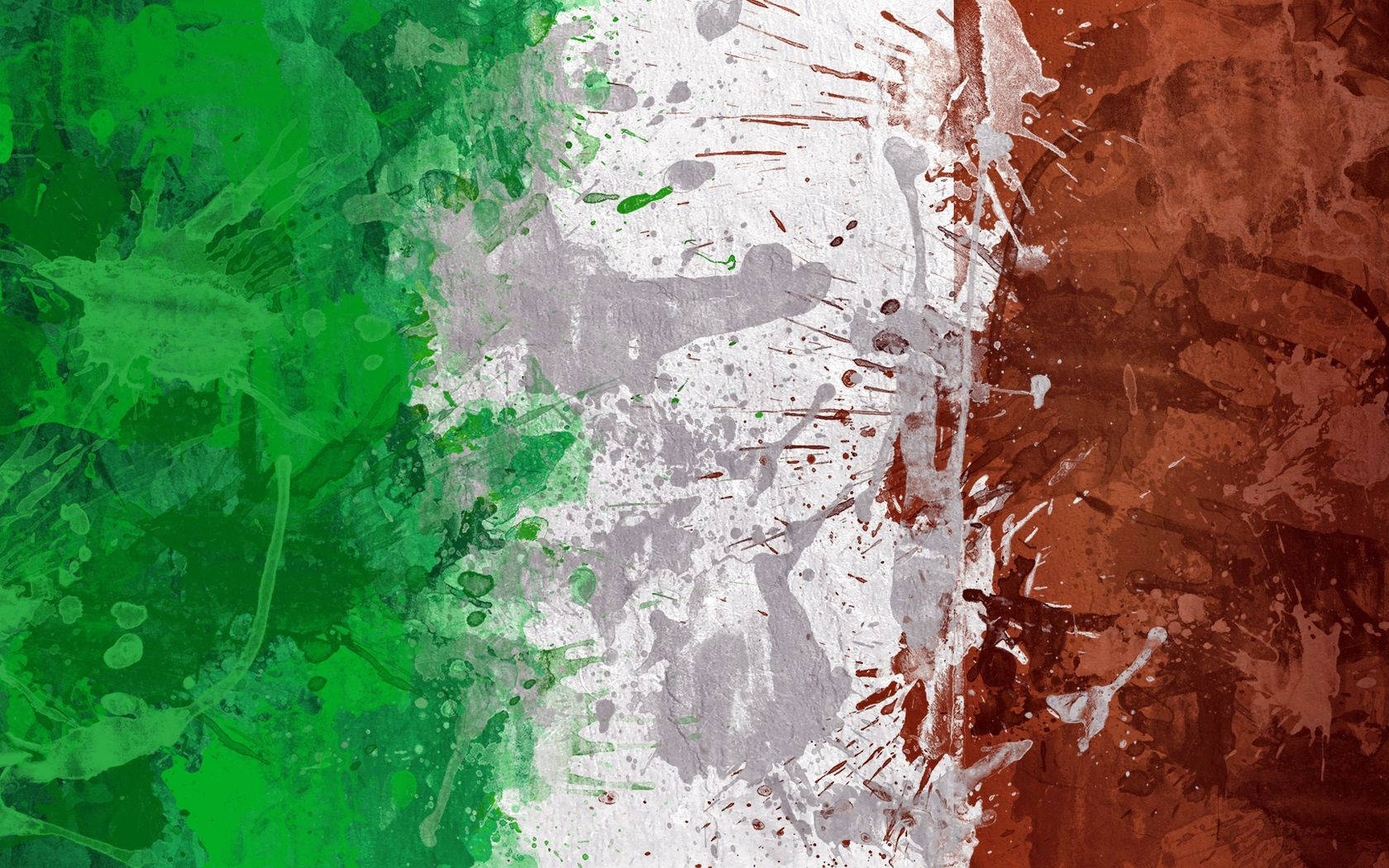 Flag Of Italy Graffiti Art Wallpaper