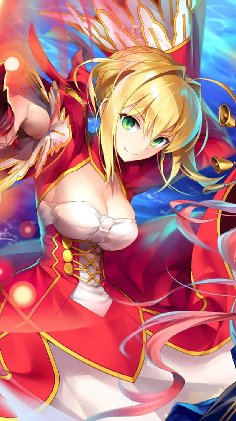 Flaming_ Emperor_ Nero_ Anime_ Artwork Wallpaper