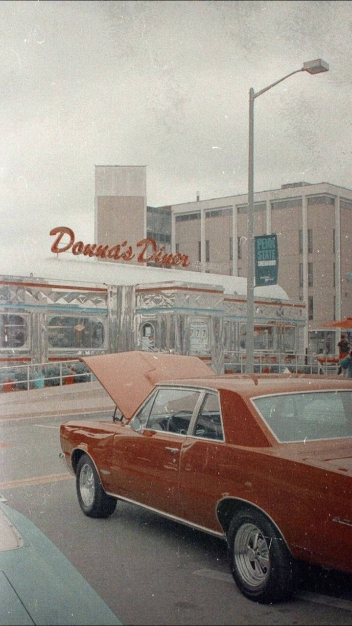 Flashback Friday: Savor The Groove At Donna's Diner - A 70s Retro Aesthetic Wallpaper