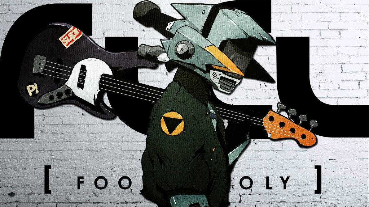 Flcl Canti With Guitar Wallpaper